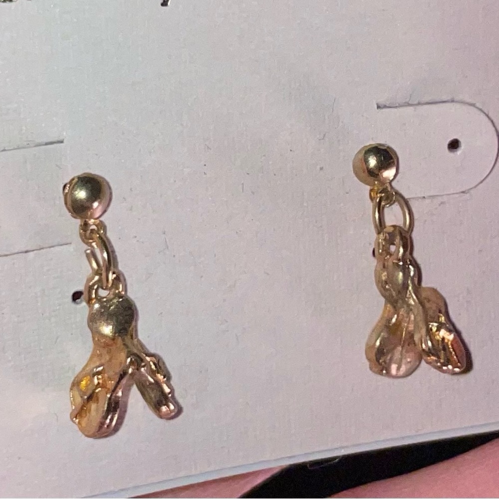 Golden Horse Saddle Earrings